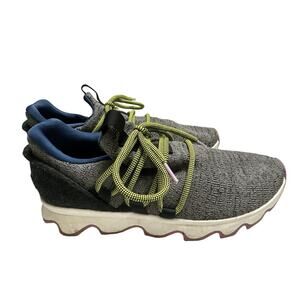 SOREL Womens Kinetic Lace Up Knit Gray Blue, Size 8,‎ Shoes Sneakers